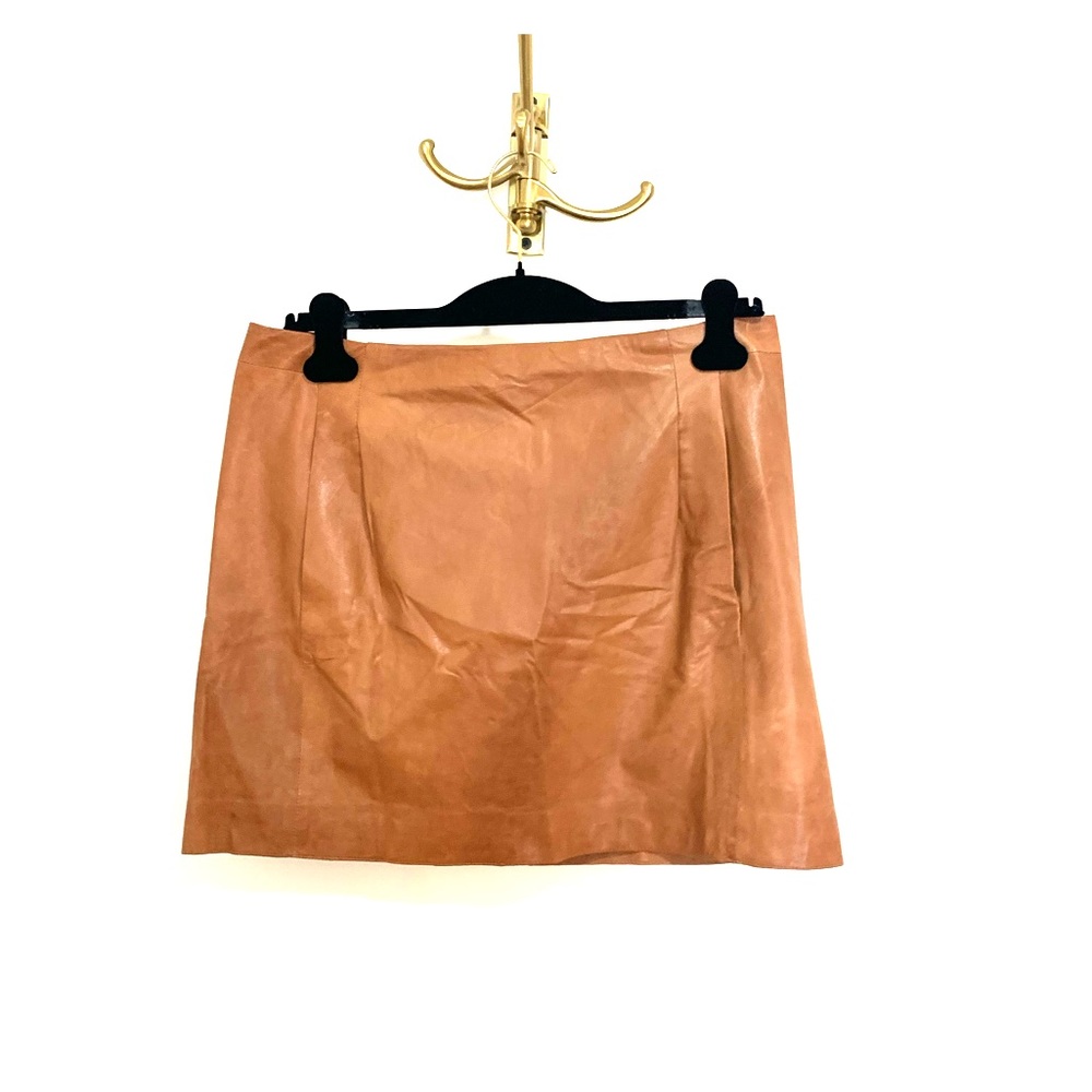 Vince Leather Skirt
